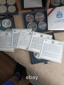 Canadian 1976 Olympic Silver Coin set of 28 Uncirculated. 30 ounces of silver