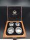 Canadian Olympic Coin Proof Sets 1976 Wooden Boxes & Stand. 925 Silver Read