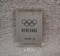 Colorized Art & Design of Olympic Games. 999 Fine Silver Ingots Collection