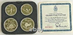 Commemorative 1976 Canada Montreal Olympic Games set of 24 Silver Coins $5, $10