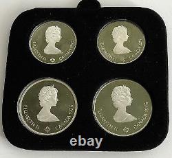 Commemorative 1976 Canada Montreal Olympic Games set of 24 Silver Coins $5, $10