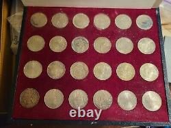 Complete 1972 Munich Olympic coin set 24 Uncirculated Silver Coins in 6 series