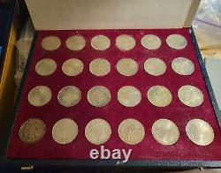 Complete 1972 Munich Olympic coin set 24 Uncirculated Silver Coins in 6 series