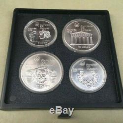 Complete 28 Coin 1976 Montreal Olympics Sterling Silver Set withBox and COA