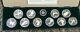 Complete Set Of 10 1988 Calgary Olympic 1 Oz Silver Coins 59755-1 Loc. By9r
