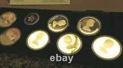 Complete Set of 10 1988 Calgary Olympic 1 oz Silver Coins 59755-1 LOC. BY9R