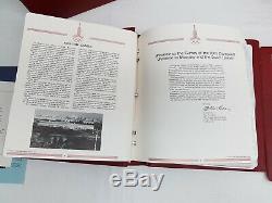 Complete set 1980 moscow olympic 42 piece silver 925 coin and stamp cover book
