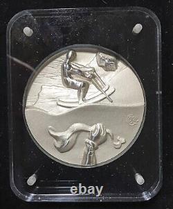 DALI-OLYMPIC Silver High Relief Medallions 5 coin set, 1988 issue, Lucite