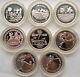 Egypt 1992 Barcelona Olympics Set Of 8 Silver Coins, Proof, Rare