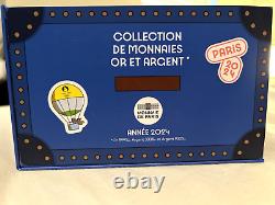 Engraved memories collector box 2024 Paris Olympic Phryges 10 Silver coins