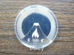 Estonia 2021 Tokyo Summer Olympic Games Silver Coin 8 Euro Proof in Box w Cert