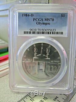 Finest Known Key Date 1984 D PCGS MS 70 Olympic Silver Dollar MAKE OFFER