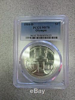 Finest Known Key Date 1984 D PCGS MS 70 Olympic Silver Dollar MAKE OFFER