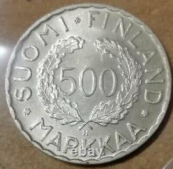 Finland Olympic silver coin, 500 Markkaa 1951, RARE