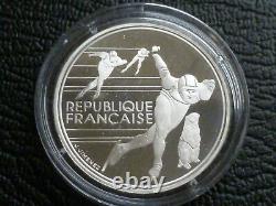 France 1992 Winter Olympics Albertville Set of 9 Silver Proof 100 Franc Coins