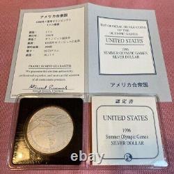 Franklin Mint Certified United States Summer Olympics Commemorative Silver Coin