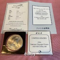 Franklin Mint Certified United States Summer Olympics Commemorative Silver Coin