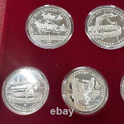 GEM BU PROOF 1980 USSR Moscow Olympics Proof Silver 28 Coin Set 20.24oz ASW