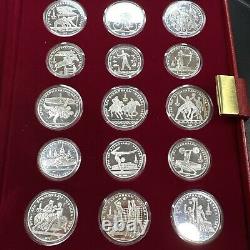 GEM BU PROOF 1980 USSR Moscow Olympics Proof Silver 28 Coin Set 20.24oz ASW