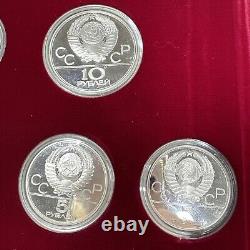 GEM BU PROOF 1980 USSR Moscow Olympics Proof Silver 28 Coin Set 20.24oz ASW