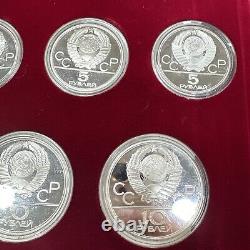 GEM BU PROOF 1980 USSR Moscow Olympics Proof Silver 28 Coin Set 20.24oz ASW