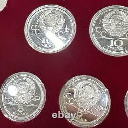 GEM BU PROOF 1980 USSR Moscow Olympics Proof Silver 28 Coin Set 20.24oz ASW