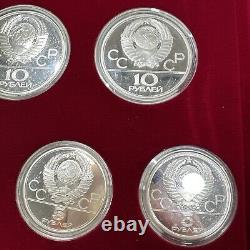 GEM BU PROOF 1980 USSR Moscow Olympics Proof Silver 28 Coin Set 20.24oz ASW