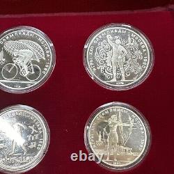 GEM BU PROOF 1980 USSR Moscow Olympics Proof Silver 28 Coin Set 20.24oz ASW