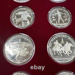 GEM BU PROOF 1980 USSR Moscow Olympics Proof Silver 28 Coin Set 20.24oz ASW