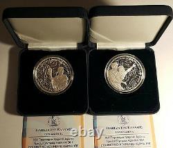 GREECE GRECE GRECIA 2011 10 Special Olympics Set 2 Silver Proof Coins RARE