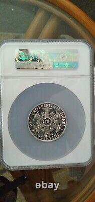 Germany 3D 1964 Tokyo Olympics Argenteus Fantasy silver coin NGC PF 66 UC