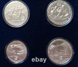 Greece 9 Silver Coin Set 1982 Olympic Games Unc Mint Rare Nr