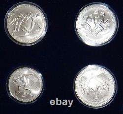 Greece 9 Silver Coin Set 1982 Olympic Games Unc Mint Rare Nr