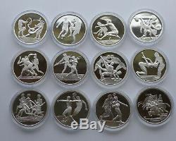 Greece Summer Olympics 2004 Athens 10 Euro silver coin collection (12 coins)