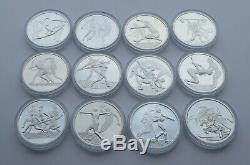 Greece Summer Olympics 2004 Athens 10 Euro silver coin collection (12 coins)