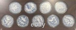 JAPAN 2020 Tokyo Olympic Games 1000 Yen Silver Proof 9 Coins Set