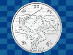 Japan 2020 Olympic Games Tokyo 1000 Yen Silver Athletics Proof Coin new
