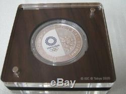 Japan 2020 Olympic Games Tokyo 1000 Yen Silver Badminton Proof Coin new