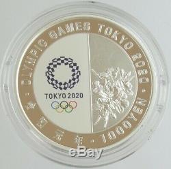Japan 2020 Olympic Games Tokyo 1000 Yen Silver Gymnastics Proof Coin 2nd issued