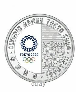 Japan 2020 Olympic Tokyo 1000 Yen Silver Gymnastic Proof Coin Limited Rare Medal