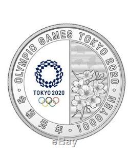 Japan 2020 Olympic Tokyo 1000 Yen Silver Judo Proof Coin