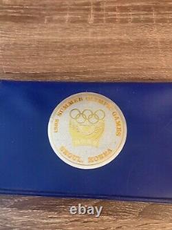 LIMITED 1988 olympic support committee set 3 equestrian coins 24k silver bronze