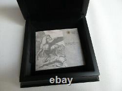 LONDON OLYMPIC PEGASUS 5oz SILVER PROOF £10 ROYAL MINT COIN CASED OUTER BOX &COA