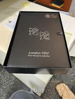London 2012 Olympics 50p sports collection, GOALBALL in Sterling Silver
