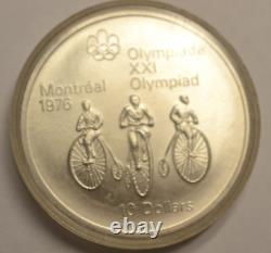 Lot 7x Canada 1976 Olympics Silver Rounds B59