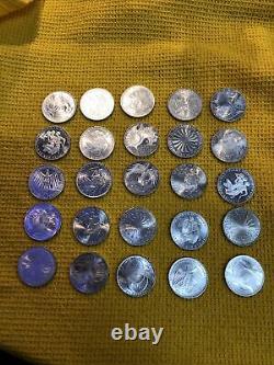 Lot Of 25 Coins 1972 German 10 Mark Munich Olympic Games Silver Coins