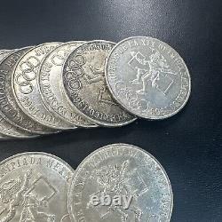 Lot Of 25X Gorgeous 1968 Mexico Silver 25 Pesos Coins. 720 Silver Fine