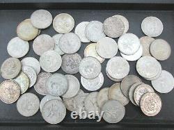 Lot of 50 1968 MEXICO 25 Pesos Olympic Coin. 720 SILVER COINS Q3L6