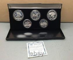 Lovely Very Rare XXII Olympiad Moscow 1980 Silver Coin Set With Case SU1857