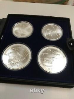 MONTREAL CANADA 1976 OLYMPICS COIN SET 4 1974 UNC COINS sterling silver
